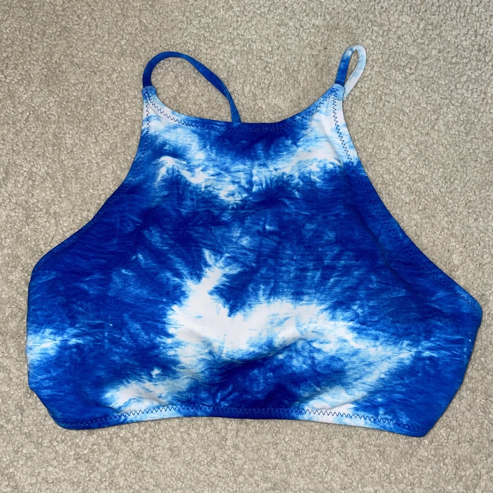 Tie Dye Swimsuit Halter Top